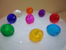 50 Asst. 11mm Round Faceted Globes for Ceramic Christmas Trees *9 COLORS* picture