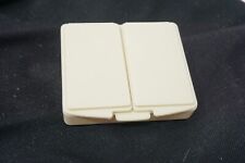 Vintage Tupperware PILL HOLDER Divided CONTAINER White MINI picture