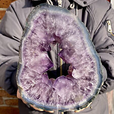 4.85LB Natural amethyst cave flake quartz crystal mineral specimen picture