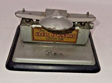 Vtg The Hummer Line Rex Punch #14 Wilson Jones 2 Hole Punch great condition picture