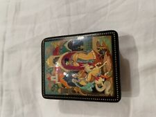 RUSSIAN LACQUER Vintage Hand painted Box picture