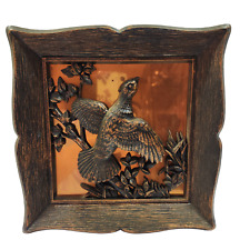 Vintage 1963 Coppercraft Guild Bird Picture with Copper Background picture
