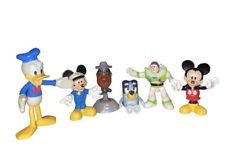DISNEY VINYL FIGURE BUNDLE LOT MICKEY Buzz BLUEY DONALD Replacement Toys Collect picture