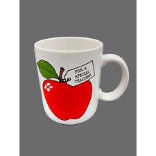 Vintage Hallmark Mug Special Teacher Red Apple Coffee / Tea picture