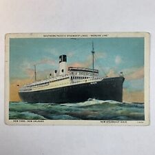 Postcard New Jersey Newark NJ Steam Ship Steamer Dixie Morgan Line 1934 Posted picture