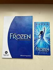 FROZEN The Musical theatre PROGRAMME And FLYER  Samatha Barks WESTEND picture
