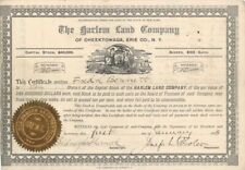 Harlem Land Co. of Cheektowaga, Erie Co., N.Y. - 1888 dated New York Stock Certi picture