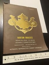 Horton Brasses Old Vintage Brass Cabinet Hardware Catalog 1980s Drawer Pulls… picture