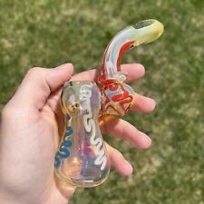 Color Changing Glass Water Pipe Bubbler Tobacco Smoking Pipe - 5.2” picture