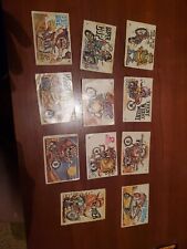 Donruss Silly Cycles 1970 ODD RODS Sticker Trading cards Lot of 11 cards picture