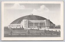 Postcard Joe Freeman Bexar County Coliseum, San Antonio, Texas Vintage WB picture