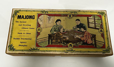 Antique 1923 Deshler Purchasing Agency Majong Bone Tile Set picture