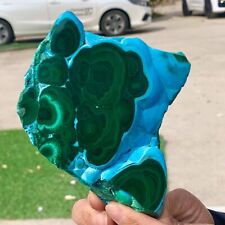 1.44LB Natural Chrysocolla/Malachite transparent cluster rough mineral sample picture