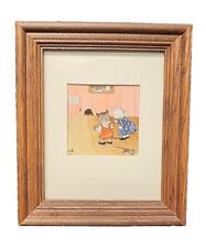 Antique Rare Ida Bohatta Kittens at the Mousehole Framed Minature Authentic 6589 picture