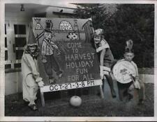 1962 Press Photo Harvest Fair Sign at Adrian elementary School, Euclid, Ohio picture