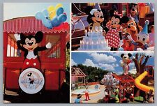 Disney World All Aboard for Birthday Fun Mickey Mouse 60th Anniversary Postcard picture