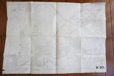 1915 Twickenham LSWR Windsor Line Richmond Green OS Railway Map picture