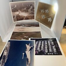 Lot of 7 Vintage Military Plane Photos On Kodak Paper.  Official Navy Photos picture