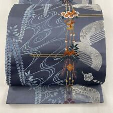Hairpin Silk Fukuro Obi Japanese Kimono Rokutsu Superior article Rare picture