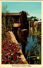 Postcard MI Waterwheel at Dutch Village Tulip Time Holland, Michigan picture
