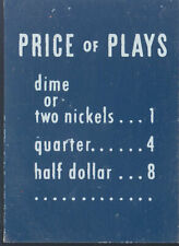 AMI H100 H120 H200 Price of Plays - dime or two nickels..1 quarter..4 half..8 picture