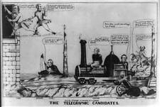 The telegraphic candidates,1848,Lewis Cass,William O. Butler,White House picture