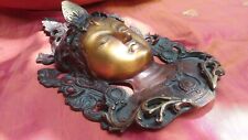 Goddess Tara Face Statue Mask Brass Handmade Buddhism Deity Buddha India Asia I picture