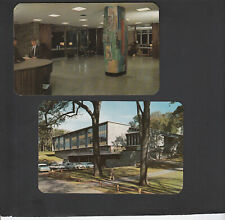2 vintage postcards Colgate University Library Hamilton NY picture