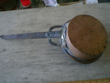 Hand Forged Antique Copper Pan With  Riveted Iron 13