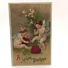 Postcard A Loving Thought Valentines Embossed Divided Unposted Germany picture