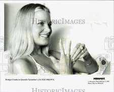 1997 Press Photo Actress Bridget Fonda in Quentin Tarantino's 