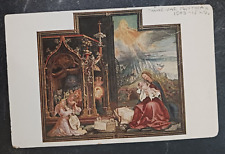 vtg art postcard Matthias Grunewald Isenheim Altarpiece Verlag Wiechmann Germany picture