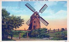 Nantucket Massachusetts Old Windmill Built 1746 Postcard picture