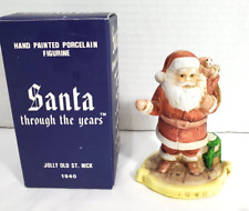 Santa Through The Years St. Nicholas 1940 Christmas Porcelain Figure (1990) picture