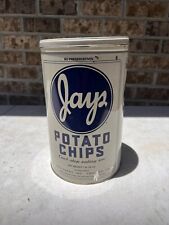 RARE Vintage Jay's Potato Chip Canister Tin Limited Edition Chicago 1986 picture