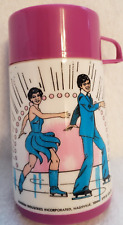 Vintage 1977 DONNIE & MARIE Aladdin Plastic Drink Thermos Figure Ice Skating picture