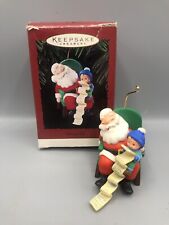 Vtg 1995 Hallmark Keepsake Christmas Ornament DREAM ON Santa Ornament picture
