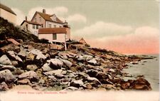 Browns Head Light, Vinalhaven, Maine. Maine Marines  G.W. Morris postcard picture