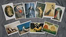 10 Assorted Art Deco Postcards from Louis Icart Japanese Exhibition 1978 - Set B picture