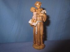 vintage 1984 Fontanini Italy figurine St. Anthony holding Baby Jesus 4 1/2