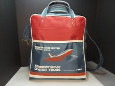 Vintage NASA Kennedy Space Center TWA Airline Tote Travel Bag picture