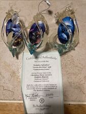 2003 Christian Riese Lassen Dolphin Majesty Ornaments Collection W/ Certificate picture