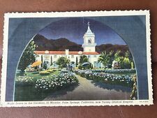 1944 NIGHT SCENE EL MIRADOR PALM SPRINGS CALIFORNIA TORNEY HOSPITAL POSTCARD picture