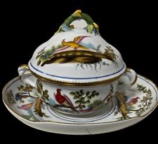 Vtg Chelsea House Decorative Bird Tureen & Under Plate Hand Painted Beautiful picture