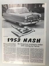 MISC2364 Vintage Article 1953 Nash Statesman styling by Farina Dec 1984 3 page picture