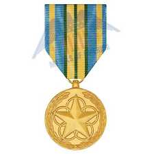 Outstanding Volunteer Service Medal Anodized Full Size Long Drape For Marine ... picture