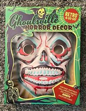 Ghoulsville Horror Decor Retro A-Go-Go Giant Vacuform 3D Mask GREEN SLIME SKULL picture
