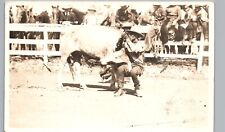 RODEO COWBOY SALINAS CA 1916 real photo postcard rppc california country culture picture
