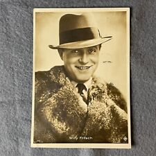 1930's Stamped RPPC German Star Willy Fritsch Real Photo Postcard, 8 Pfennig picture