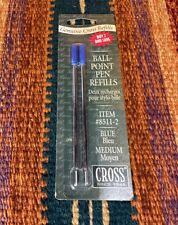 2 pack Cross 8511-2 BLUE INK MEDIUM POINT Ball Point Refills NOS Vintage picture